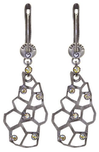 Bild für Ohrringe baumelnd Textures Under The Sea yellow shades light topaz shimmer 