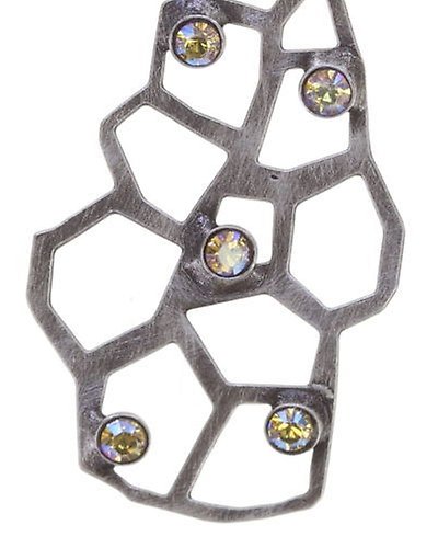 Bild für Ohrringe baumelnd Textures Under The Sea yellow shades light topaz shimmer 