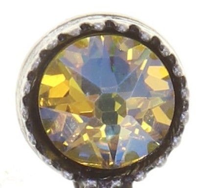 image for Earring Stud Dangling Textures Under The Sea yellow shades light topaz shimmer 