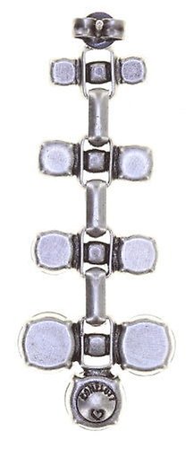 image for Earring stud dangling Industrial Clouds Of Blue  