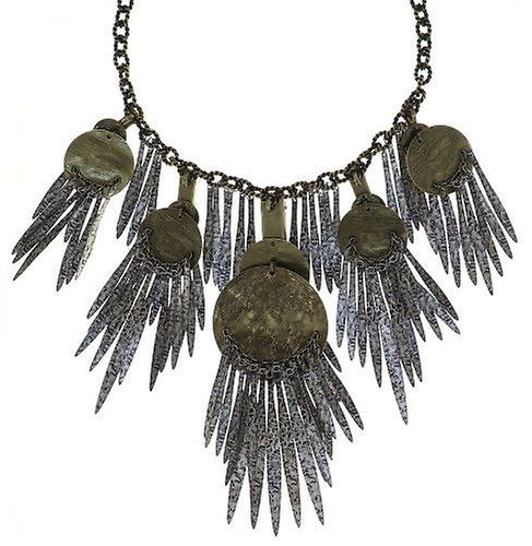 image for Necklace Collier Global Glam apricot silver  