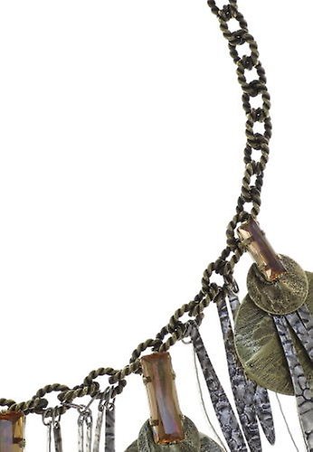 image for Necklace Collier Global Glam apricot silver  