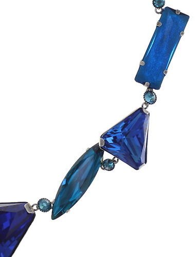 Bild für Halskette Collier Mix the Rocks Kristallblau Blau 