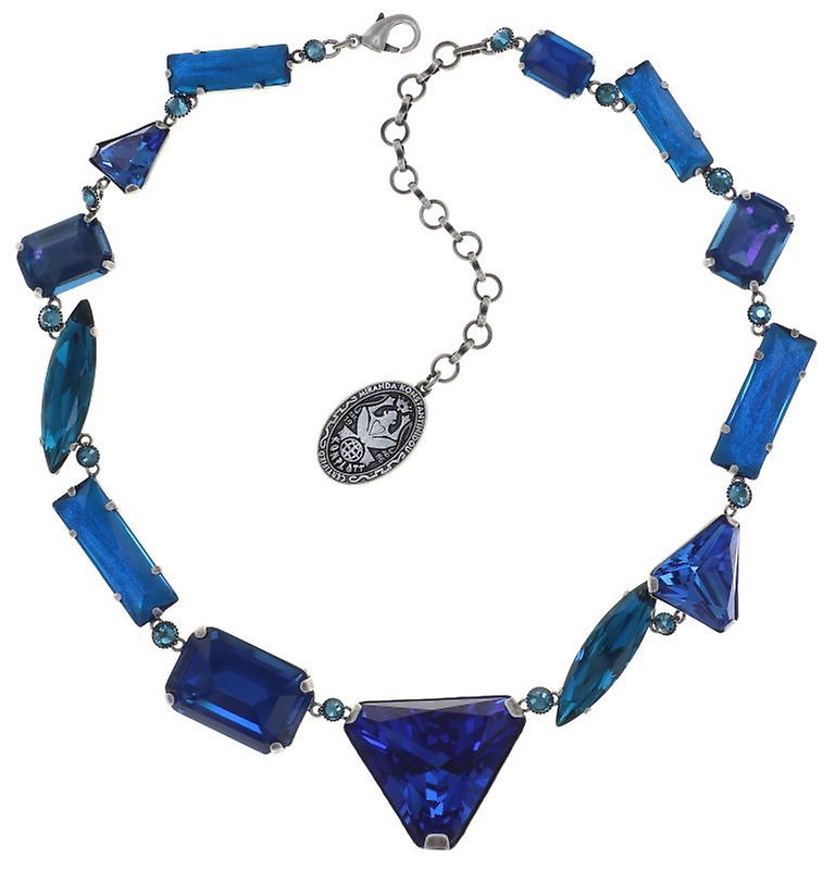 image for Necklace Collier Mix the Rocks Crystal Blue Blue 