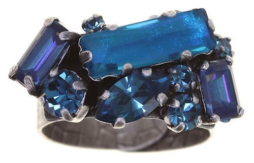 image for Ring Mix the Rocks Crystal Blue Blue 