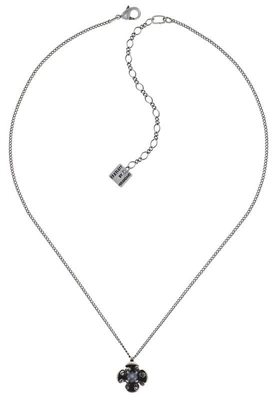 image for Necklace Pendant Petit Fleur de Bloom Carbon Bloom Black 