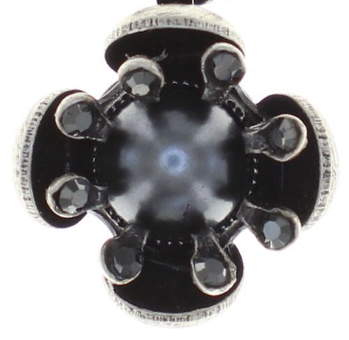 Bild für Halskette mit Anhänger Petit Fleur de Bloom Kohlenstoffblüte Black 