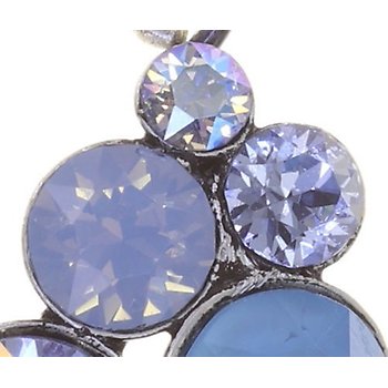 image for Earring stud dangling Petit Glamour soft water blue Blue 
