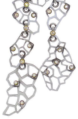 image for Necklace Pendant (Long) Textures Under The Sea yellow shades light topaz shimmer 