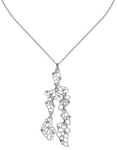 image for Necklace Pendant (Long) Textures Under The Sea yellow shades light topaz shimmer 