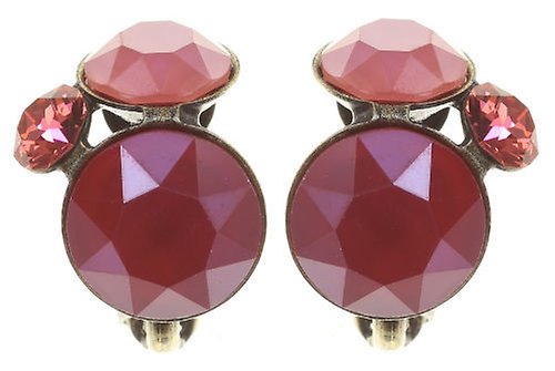 image for Earring Clip Disco Star kiss coralline 