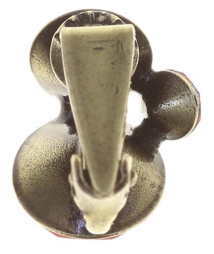 image for Earring Clip Disco Star kiss coralline 