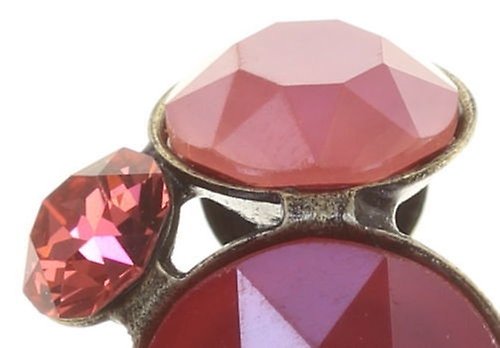 image for Earring Clip Disco Star kiss coralline 