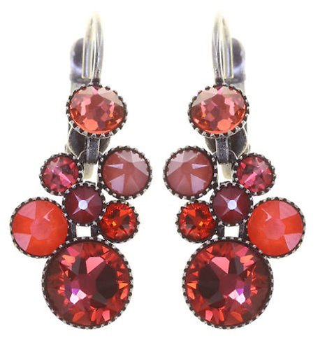 image for Earring eurowire Water Cascade Watermelon red/orange 