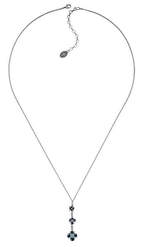 image pour Collier pendant (long) Petit Fleur de Bloom Sorbét Menthe Blue 