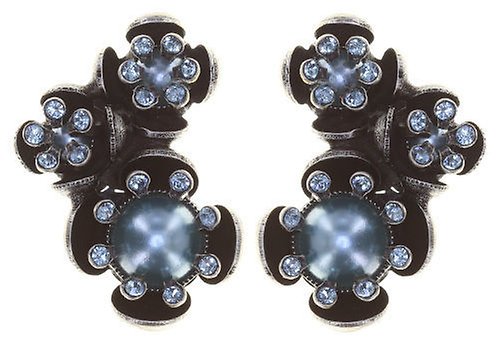 image for Earring Stud Petit Fleur de Bloom Mint Sorbet Blue 