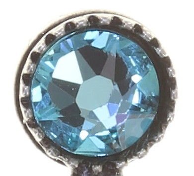 image for Earring Stud Dangling Petit Fleur de Bloom Mint Sorbet Blue 