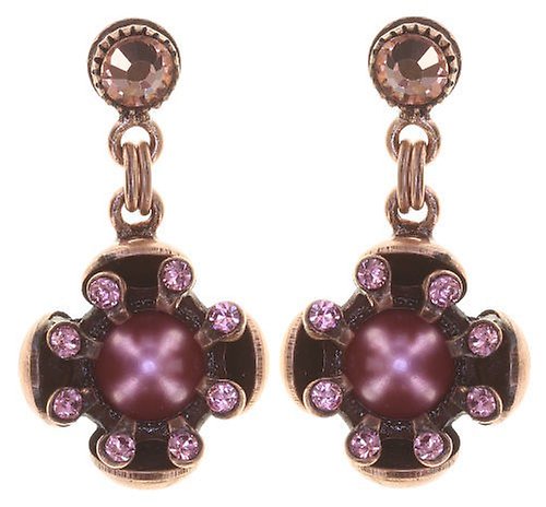 image for Earring Stud Dangling Petit Fleur de Bloom Pink Delight Pink 