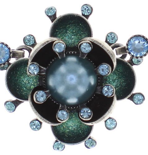 image for Necklace Petit Fleur de Bloom Mint Sorbet Blue 