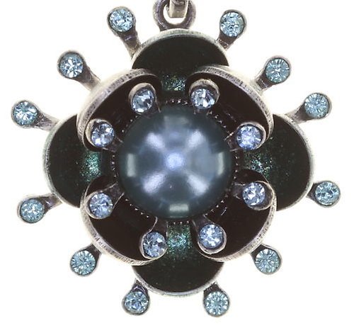 Bild für Ohrstecker baumelnd Petit Fleur de Bloom Minz Sorbet Blau 