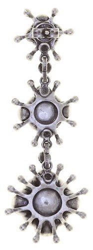 image for Earring Stud Dangling Petit Fleur de Bloom Mint Sorbet Blue 