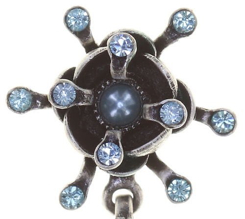 image pour Clou d'oreille pendant Petit Fleur de Bloom Sorbét Menthe Blue 