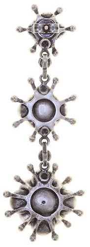 image pour Clou d'oreille pendant Petit Fleur de Bloom Libellule white 