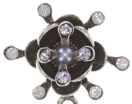 image for Earring Stud Dangling Petit Fleur de Bloom Dragonfly white 