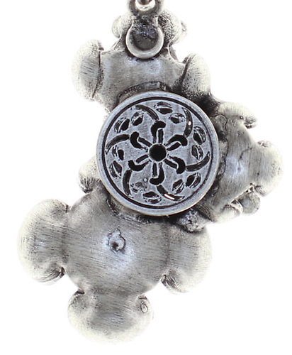 image for Necklace Pendant Petit Fleur de Bloom Mint Sorbet Blue 