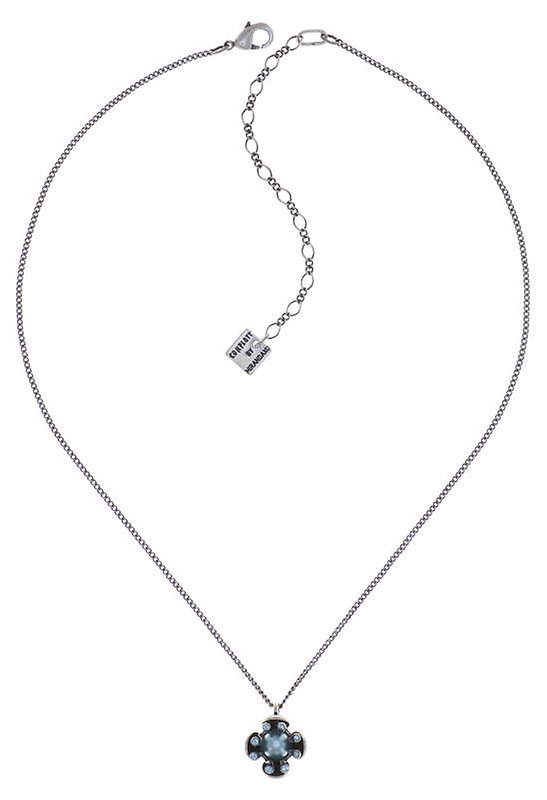 image for Necklace Pendant Petit Fleur de Bloom Mint Sorbet Blue 