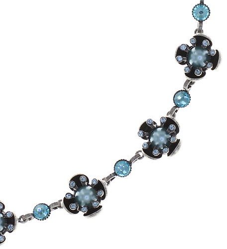 image for Necklace Petit Fleur de Bloom Mint Sorbet Blue 