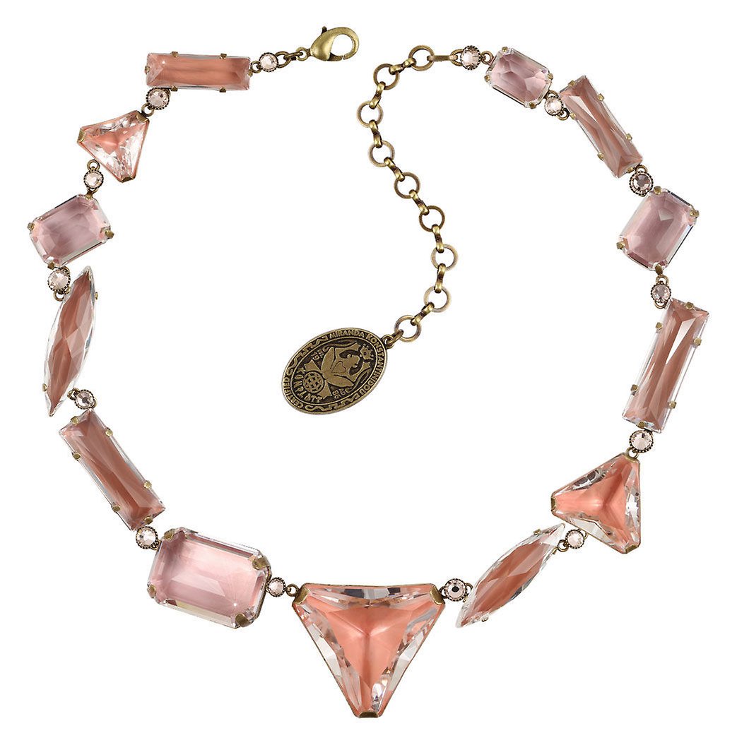 image pour Collier Collier Mix the Rocks Rose Cristal Beige 