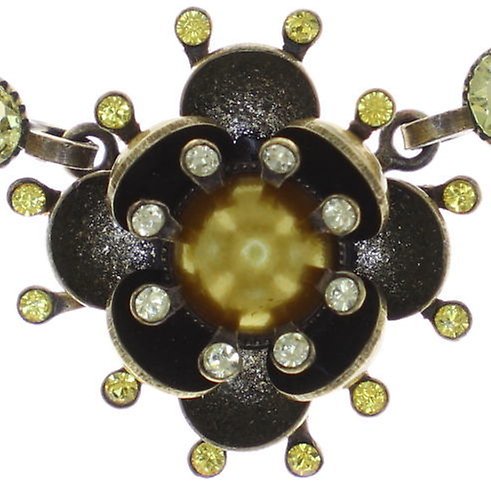 image for Necklace Collier Petit Fleur de Bloom Yellow Light Yellow 