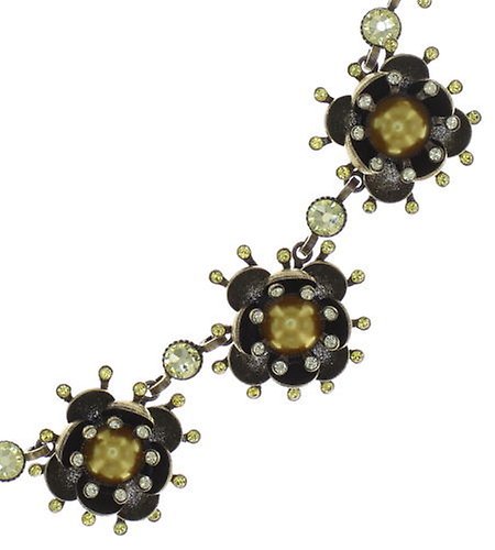 image for Necklace Collier Petit Fleur de Bloom Yellow Light Yellow 