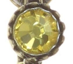 image pour Boucles d'oreilles pendantes Petit Fleur de Bloom Lumière Jaune Yellow 