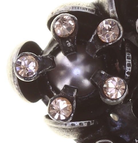 image pour Boucles d'oreilles Clip Petit Fleur de Bloom Baiser Rosé Beige 