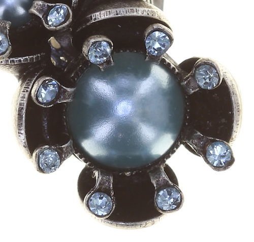 image for Earring Clip Petit Fleur de Bloom Mint Sorbet Blue 