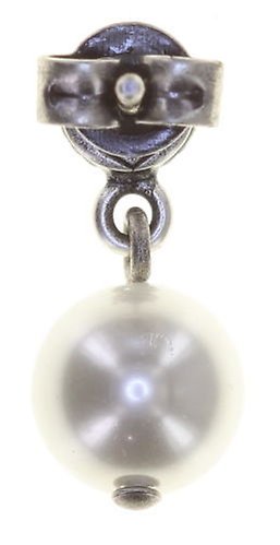 Bild für Ohrstecker baumelnd Pearl Shadow Weiß Kristall 