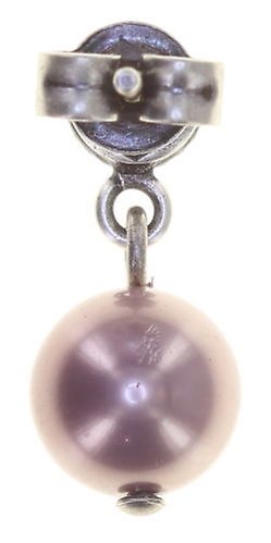 image for Earring Stud Dangling Pearl Shadow Pink light amethyst 