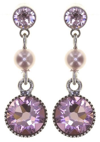 Bild für Ohrstecker baumelnd Pearl Shadow Pink Heller Amethyst 