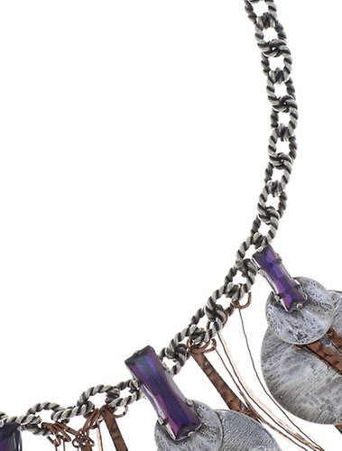 image for Necklace Collier Global Glam copper blue  