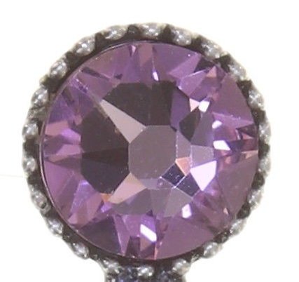 image pour Clou d'oreille pendant Pirates in Paris Rose light amethyst 