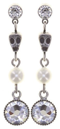 image pour Clou d'oreille pendant Pirates in Paris Blanc crystal 