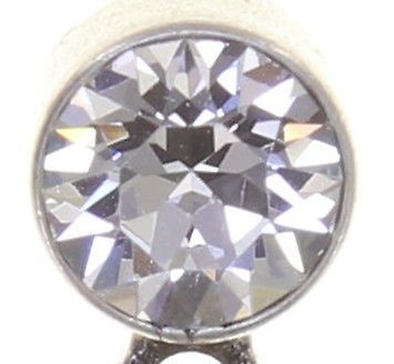 image for Earring stud dangling Pirates in Paris White crystal 