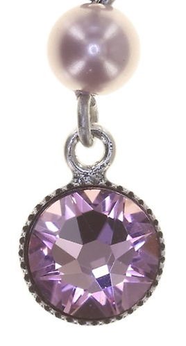 image pour Clou d'oreille pendant Pirates in Paris Rose light amethyst 