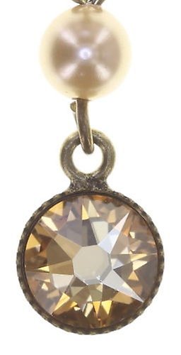 image pour Clou d'oreille pendant Pirates in Paris Marron crystal golden shadow 