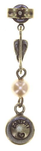 image for Earring Stud Dangling Pirates in Paris Brown crystal golden shadow 