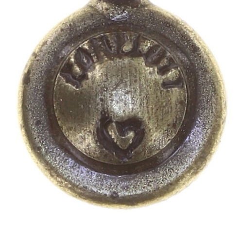 image pour Clou d'oreille pendant Pirates in Paris Marron crystal golden shadow 