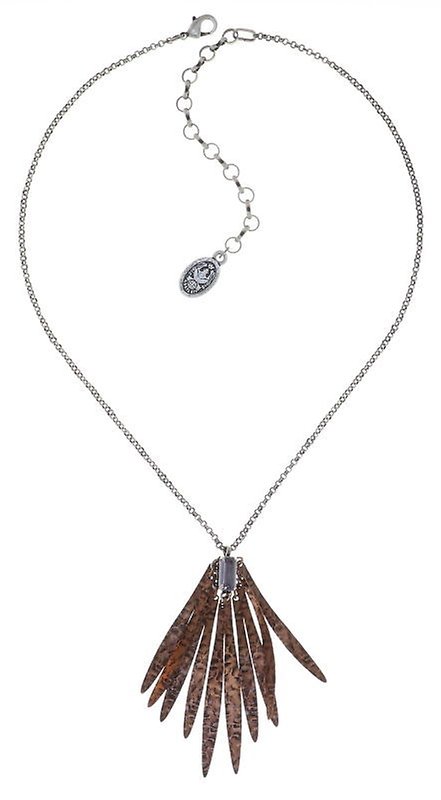 Necklace pendant Global Glam blue Denim 