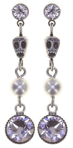 image pour Clou d'oreille pendant Pirates in Paris Gris smoky mauve 